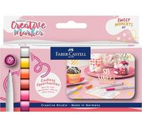 Faber-Castell Goldfaber Creative Marker Set - Round 1.5mm Nib, Set of 6, Sweet Moments
