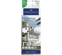 Faber-Castell Goldfaber Sketch 164807 Architecture Marker with Brush Tip and Fineliner Tip (Pack of 6)