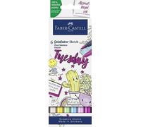 Faber-Castell - Sketch Marker Gofa 6Ct Set Kawaii (164811) Toy NEW