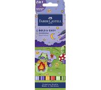 Faber-Castell Goldfaber Sketch Markers, Bold & Easy, Wallet Set Of 6, Colouring Markers, Alcohol-Based Marker Pens, Fast-Drying Ink, Dual Nibs Tip, Art Set Supplies, Coloring, Sketching, Drawing Pens