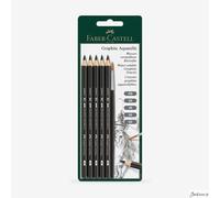 Faber-Castell Graphite Aquarelle 5 Grades Pencils with Brush