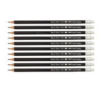 Faber-Castell Graphite Lead Drawing Pencils with Rubber Tipped, HB Lead Grade + RT, Pack of 10, Professional Artists Drawing Sketching Shading Doodling Writing Toning Drafting Pencils
