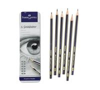 Faber-Castell Graphite Sketch Pencil Set - 6 Drawing Pencils (2H, HB, B, 2B, 4B, 6B)