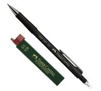 Faber-Castell Grip 1345 Mechanical Pencil Lead Thickness 0.5 mm Barrel Colour Black Metallic + Refill Tin