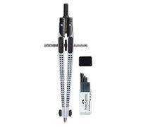 Faber-Castell Grip 2001 174472 Compass Silver with Extra Leads