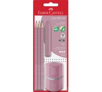 Faber-Castell Grip 2001 580073 Pencil Set Three Pencils Hardness B with Eraser a