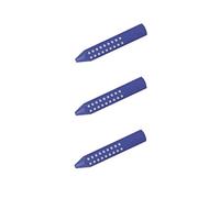 Faber-Castell 187101 Triangular Eraser Grip 2001 (3 x Blue)