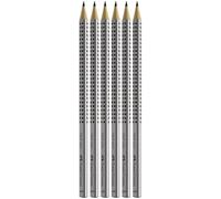 Faber-Castell Grip 2001 HB Pencils - Pack of 6, 117697