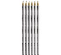 Faber-Castell Grip 2001 HB Pencils - Pack of 6, 117697