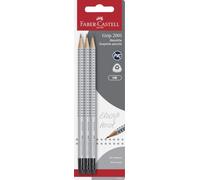 Faber-Castell Grip 2001 HB Pencils with eraser - Pack of 3