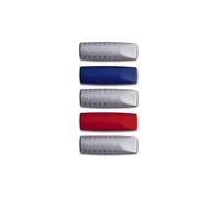FABER-CASTELL Grip 2001 Eraser Cap Pencil Lead Protector - 10-Pack->5 Red-5 Blue