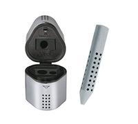 Faber-Castell Grip 2001 Triangular Eraser Grey & Tin Sharpener