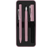 Faber-Castell Fountain pen M/Ballpoint pen set Grip 2010 rose shadows
