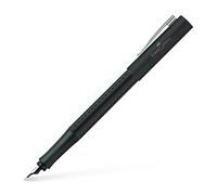 FABER-CASTELL Grip 2011 Fountain Pen, F Nib Black Black