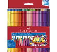 Faber-Castell Grip Colour Felt Tip Pens - Set of 30