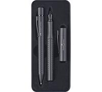 Faber-Castell Grip Edition Fountain Pen and Ballpoint Pen Set - All Black