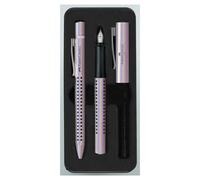 Faber-Castell Grip Edition Fountain Pen and Ballpoint Pen Set - Glam Pearl