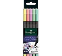 Faber Castell Grip Finepen Pastel Pen - set of five Pastel 1 count (Pack of 1)