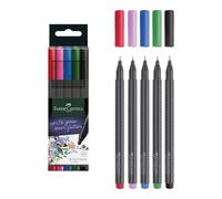 Faber-Castell Grip Finepen Pen - set of five