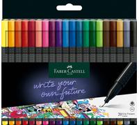 Grip Fineliners 20 Colors In Case Faber-Castell Top Quality