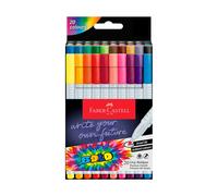Faber-Castell 155318 - Boldpen pen set, 20 grip pens with a line width of 1 mm, washable ink