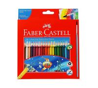 Faber-Castell Grip Watercolour Pencils with Brush (24pk)