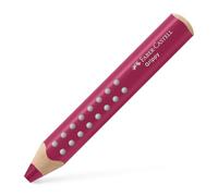 Faber-Castell Grippy 110623 Colouring Pencil, Raspberry Red, Thick 3-in-1 Colouring Pen for Toddlers, Ergonomic Jumbo Colouring Pencils