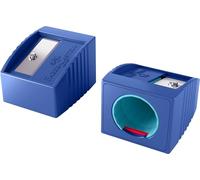 FABER-CASTELL Grippy 181780 Sharpener with Cutting Protection, Blue, Children's Sharpener