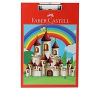 Faber-Castell Hardboard Clipboard with Hanging Hole, A4 Size, Castle Design Board, Writing Clip Boards with Heavy Duty Clip, Sturdy and Durable, Perfect for School Classroom Office Everyday Use