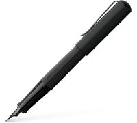 FABER-CASTELL Hexo 150570 Fountain Pen, Nib Width M, Matte Black, Pack of 1