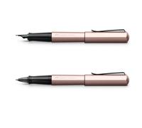 Faber-Castell Hexo Fountain Pen M + Rollerball Pen Gift Set Rose Gold
