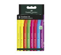 Faber-Castell Highlighter 38 Neon Colours Pack of 8
