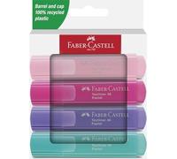 Faber-Castell Textliner 46 Pastell marker 4 pc(s) Light pink Pink Purple Turquoise