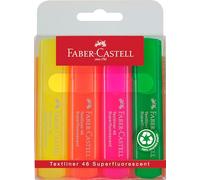 Faber-Castell Highlighter Textliner 46 Superfluorescent Wallet of 4
