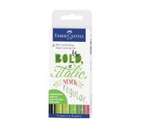 Faber-Castell Indian Ink Pitt Artist Pens - Hand Lettering 6pcs 267117