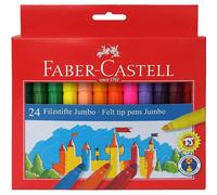 Faber-Castell 154324 - Box of 24 Jumbo Markers - Multi-Coloured - Super Washable
