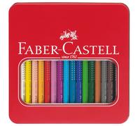 Faber - Castell Jumbo Grip Colour Pencils Tin 16 Count (Pack of 1)