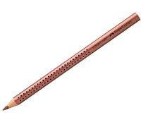 Faber-Castell Jumbo Grip Colouring Pencils Copper | Jumbo coloured pencil for children in metallic copper tone with extra thick colour lead and ergonomic triangular shape