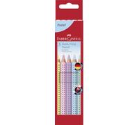 Faber-Castell Jumbo Grip Pastel Colour Pencil Set, Cardboard Wallet of 5