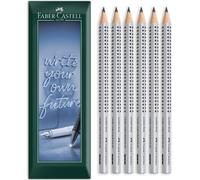 Faber-Castell Jumbo Grip Triangular Graphite Pencil B Pack of 6