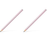 Faber-Castell Jumbo Sparkle Graphite Pencil - Rose Metallic (Pack of 2)