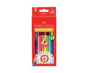 Faber-Castell Junior Grip Triangular Coloured Pencil 10pcs