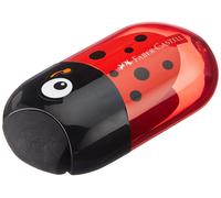 Faber-Castell LADYBUG DOUBLE HOLE SHARPENER/ERASER Beetle