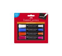 Faber-Castell Liquid Chalk Marker Assorted (4pk)