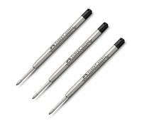 Faber-Castell Medium Ballpoint Refill - Black x 3
