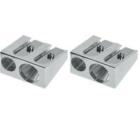 Faber-Castell Miscellaneous 50-34 Metal Twin Sharpener, (Pack of 2)