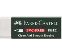 Faber-Castell Miscellaneous 7081 N Eraser, White, Rubber, Rectangular, Artist, Art Supplies, Drawing