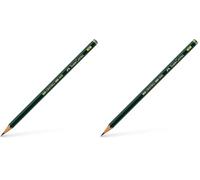 Faber-Castell Miscellaneous Castell 9000 Graphite Pencil, Pencil, 3B, for Art, Craft, Drawing, Sketching, Home, School, University, Colouring (Pack of 2)