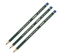 Faber-Castell Miscellaneous Castell Document 9610 Indelible Pencil, Blue, For Art, Craft, Drawing, Sketching, Home, School, University, Colouring (Pack of 3)