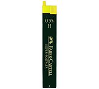 Faber-Castell Pencil Leads Super-Polymer Fineline 0.35mm H Black - Pack of 12